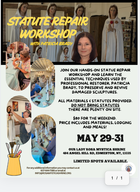 Statue Repair Workshop