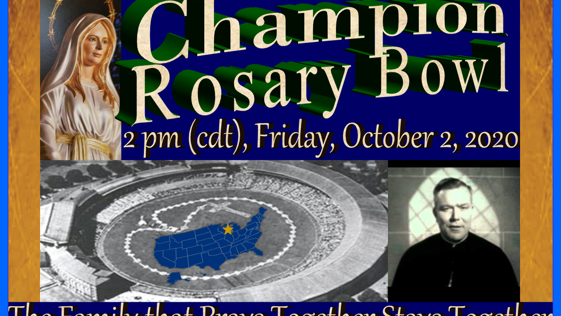 Champion Shrine Rosary Bowl Half Copy